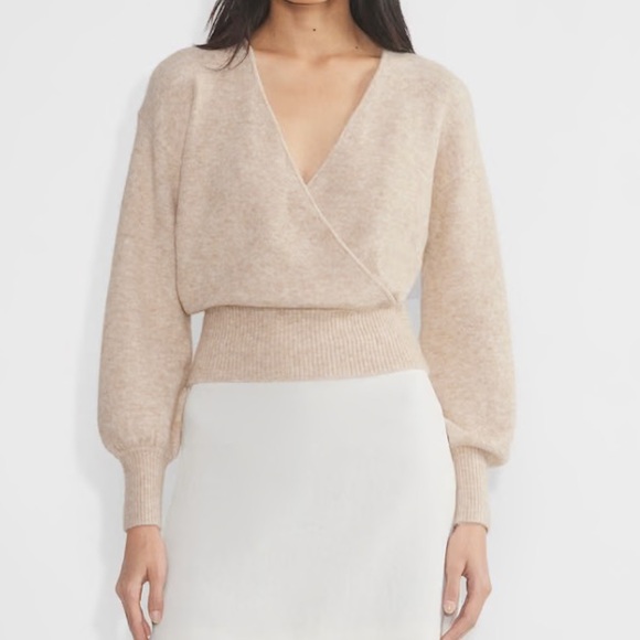 Aritzia Heather Light Oatmeal Dear Sweater - Picture 6 of 6